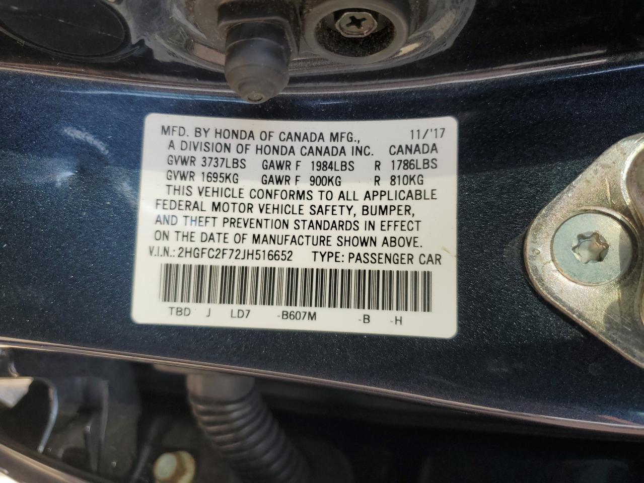 2018 HONDA CIVIC