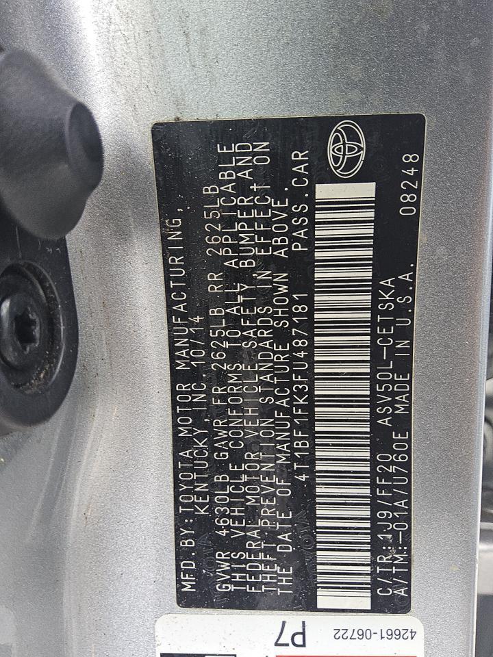 2015 TOYOTA CAMRY