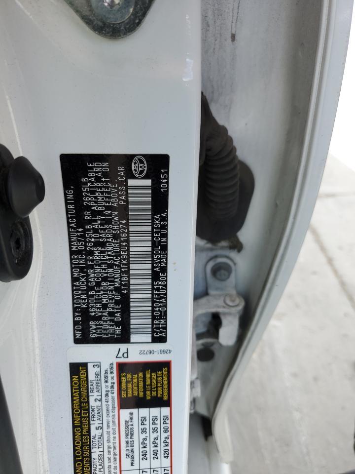 2014 TOYOTA CAMRY