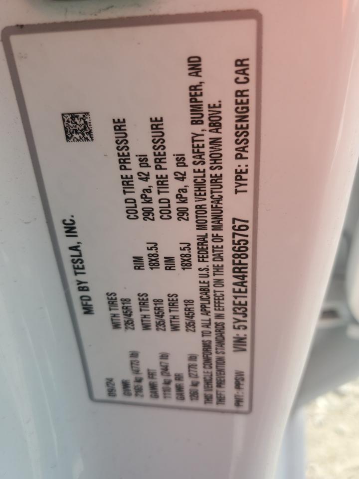 2024 TESLA MODEL 3