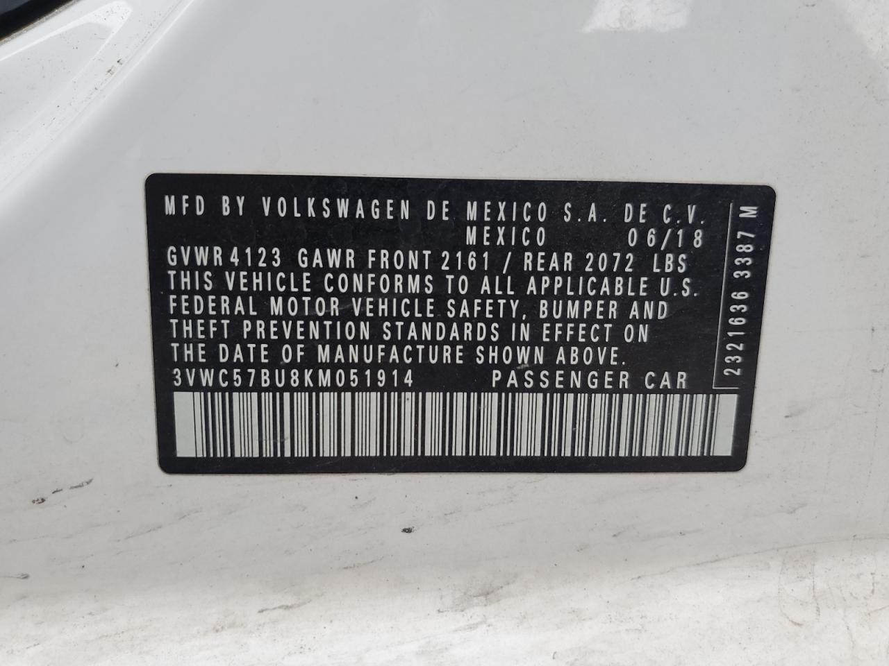 2019 VOLKSWAGEN JETTA