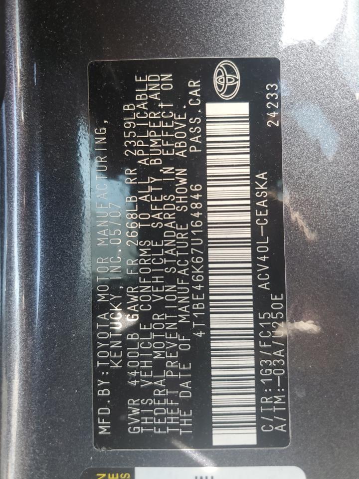 2007 TOYOTA CAMRY