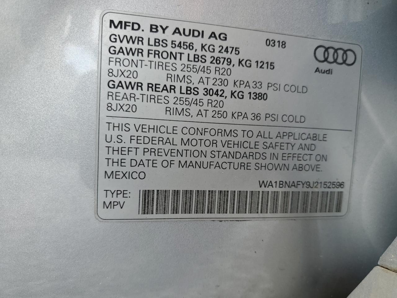 2018 AUDI Q5