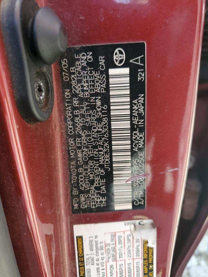 2006 TOYOTA CAMRY