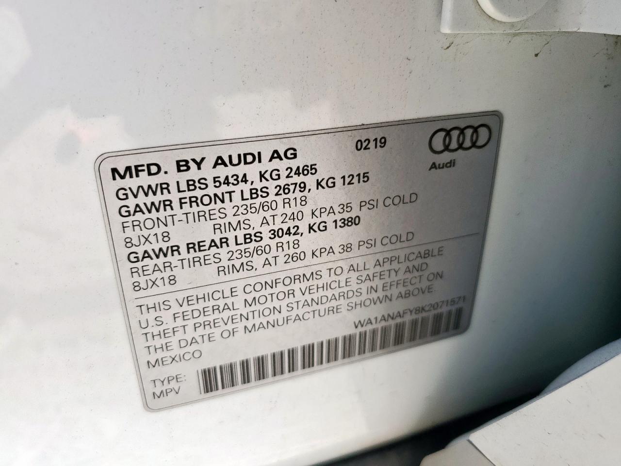 2019 AUDI Q5
