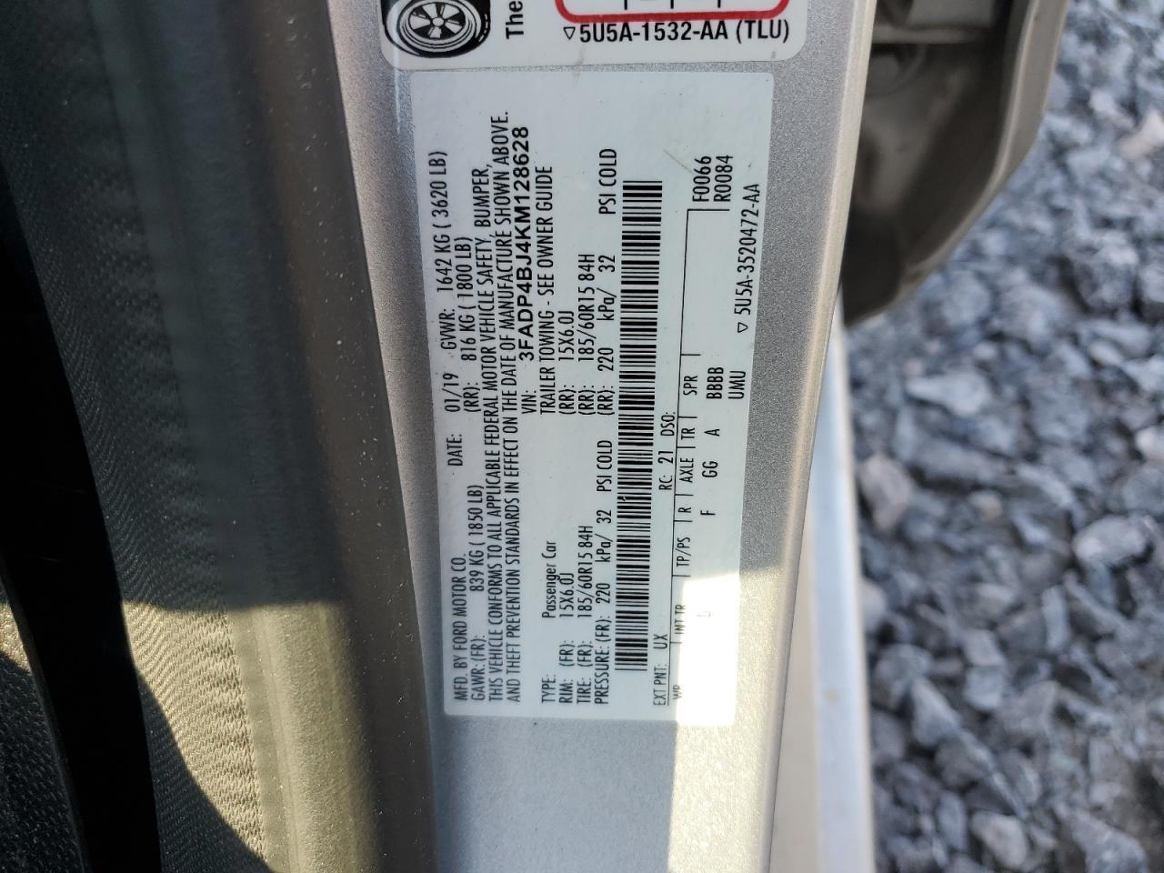 2019 FORD Fiesta