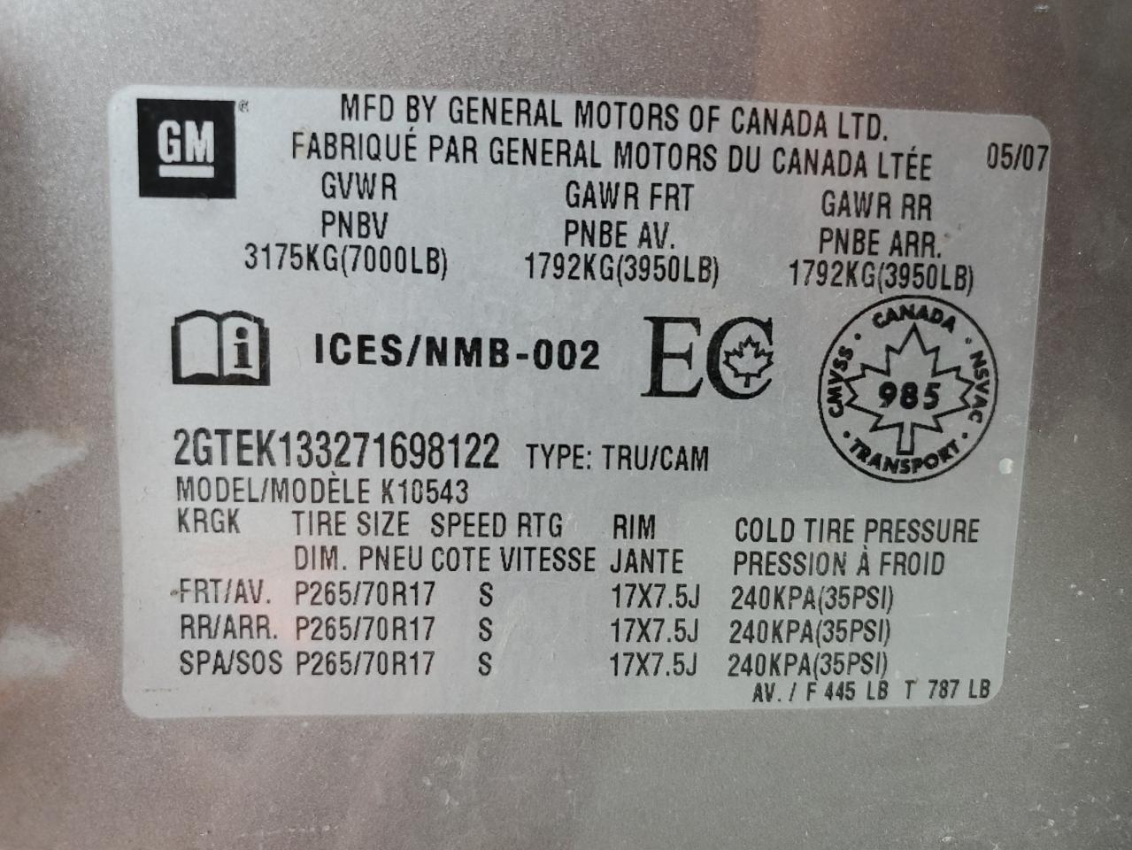 2007 GMC Sierra