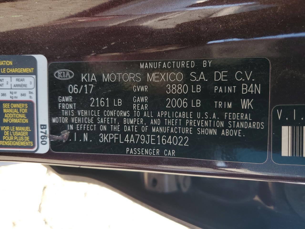 2018 KIA FORTE