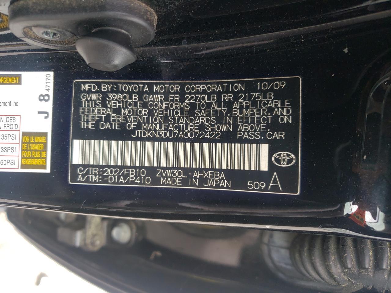 2010 TOYOTA PRIUS