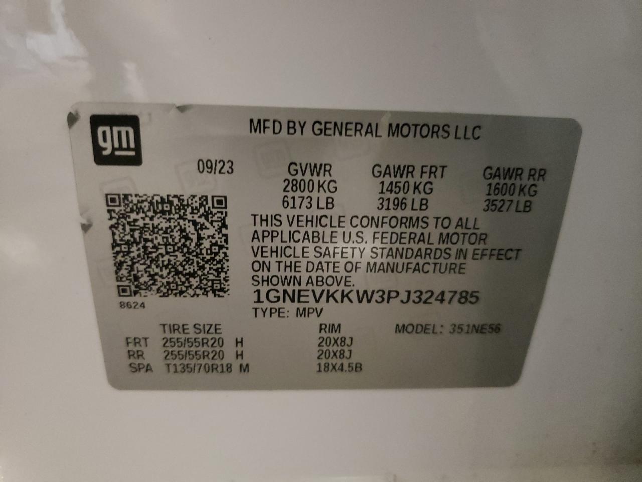 2023 CHEVROLET TRAVERSE