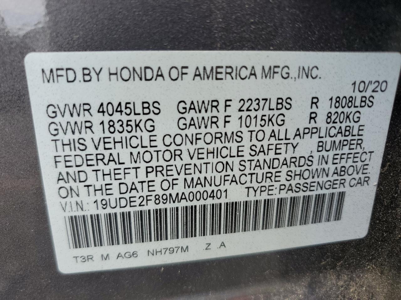 2021 ACURA ILX