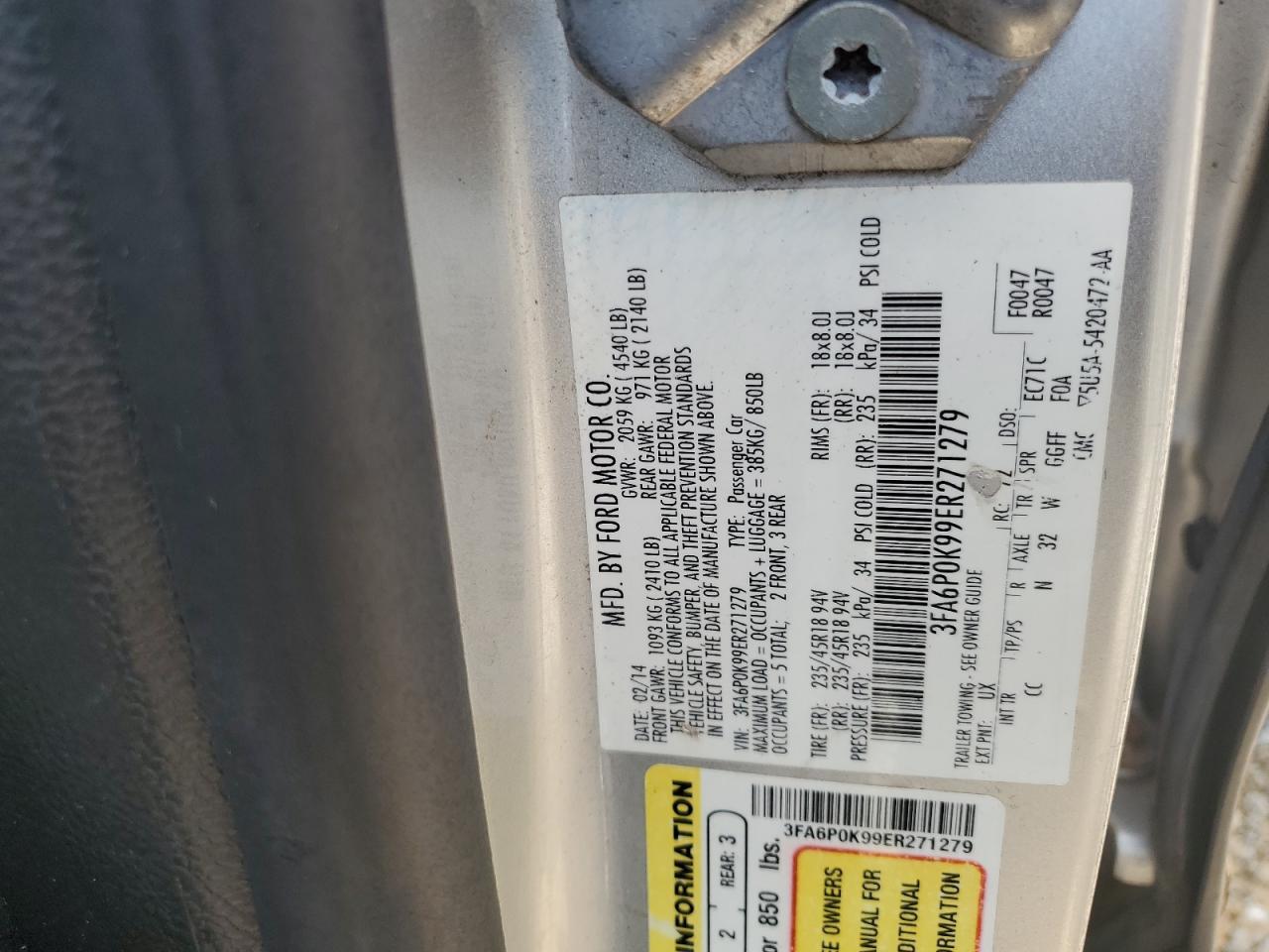 2014 FORD FUSION