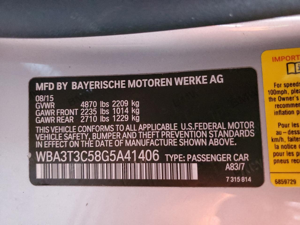 2016 BMW 4 Series