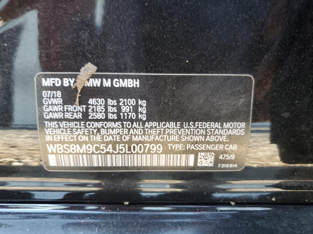 2018 BMW M3