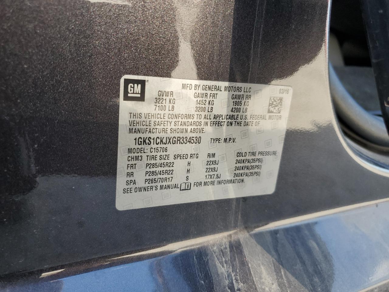 2016 GMC Yukon
