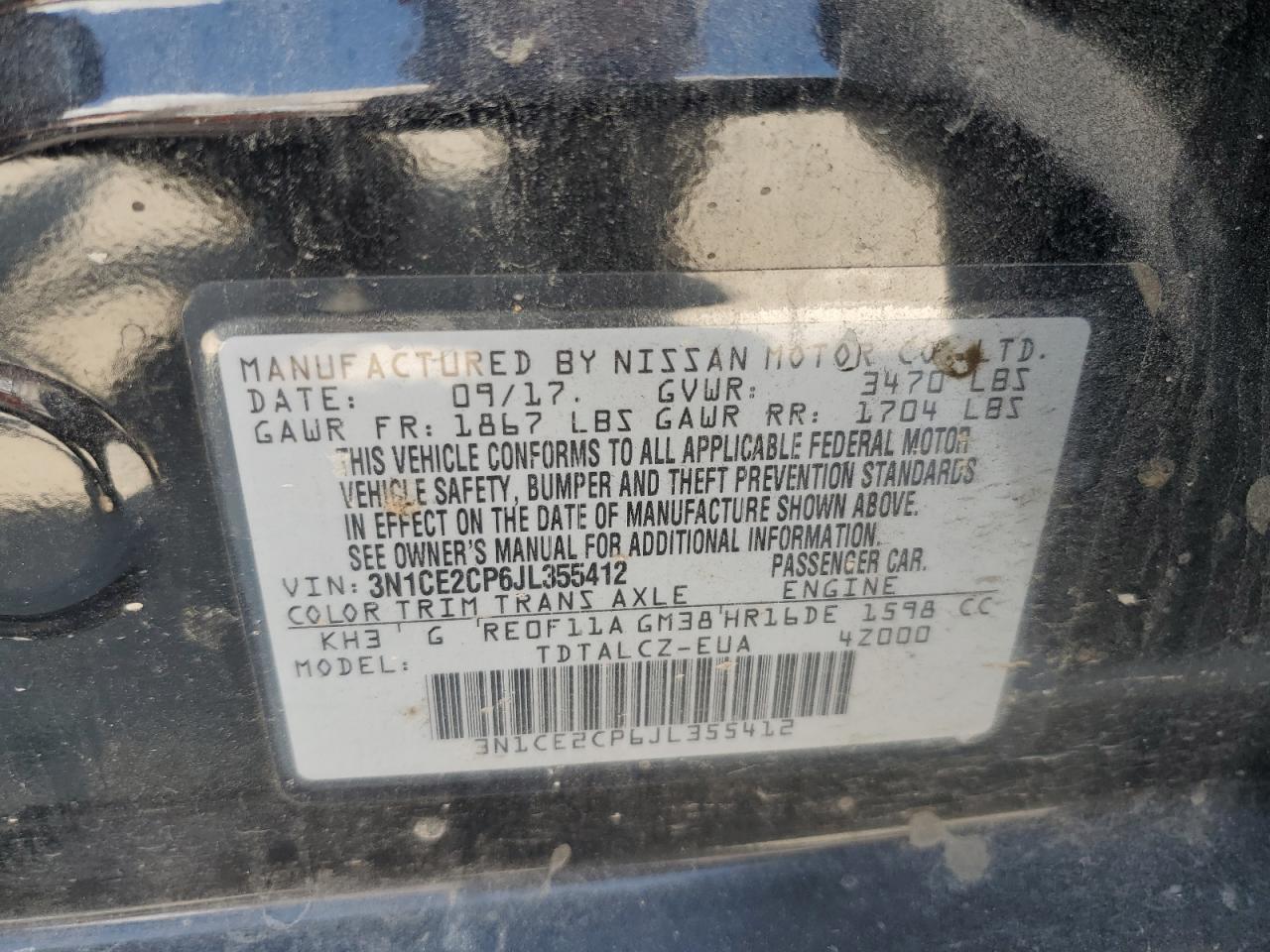 2018 NISSAN Versa Note