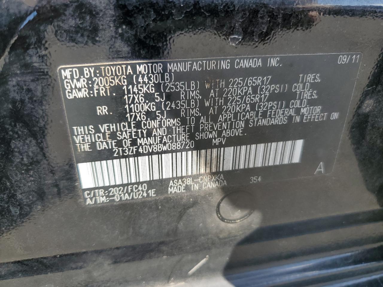 2011 TOYOTA RAV4