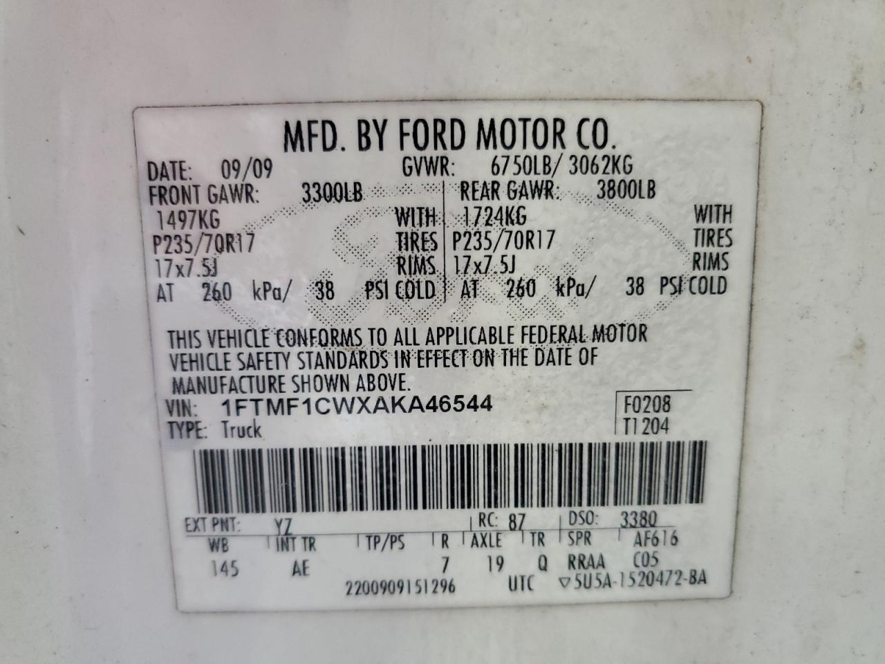 2010 FORD F-150
