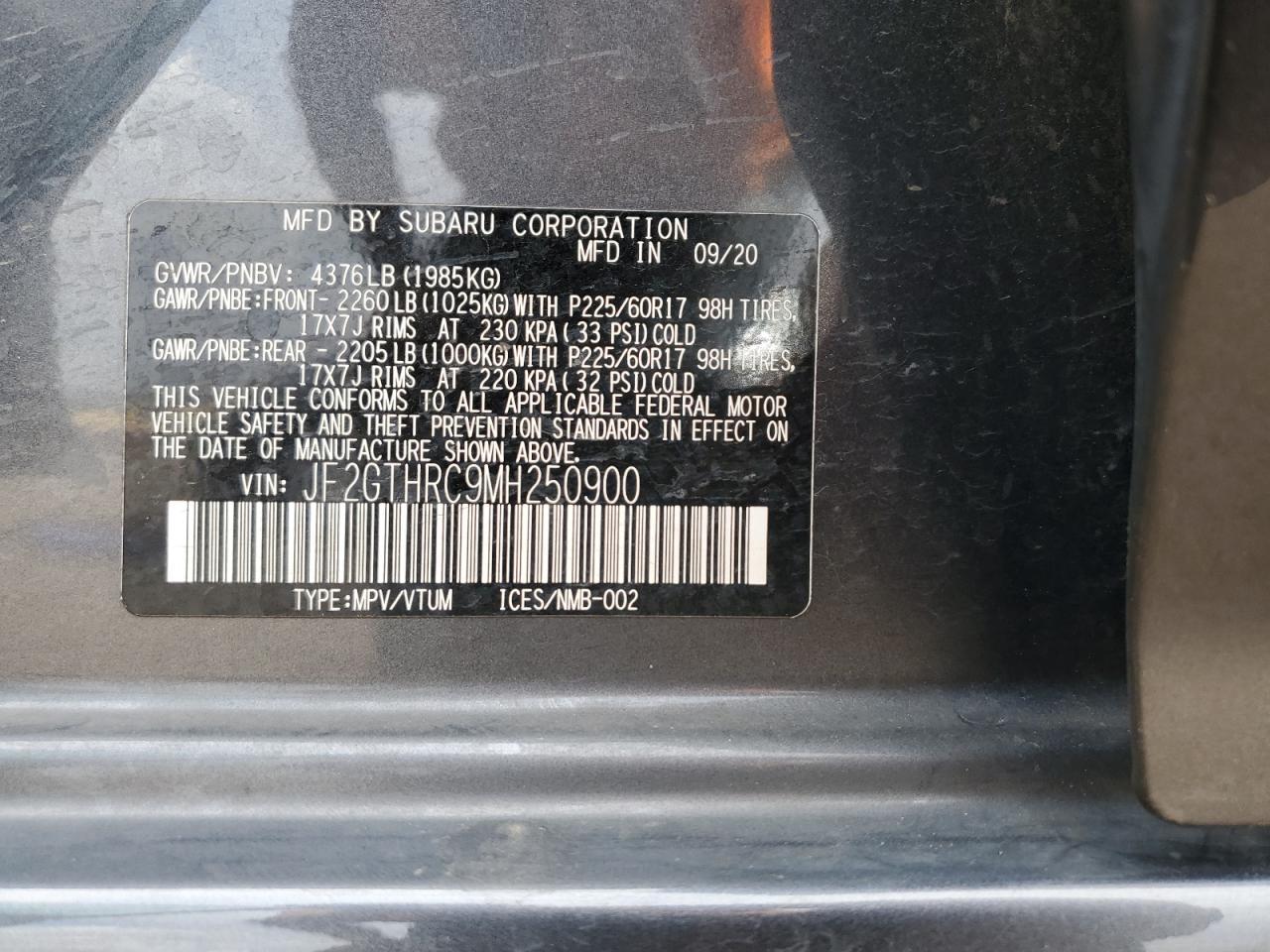 2021 SUBARU Crosstrek