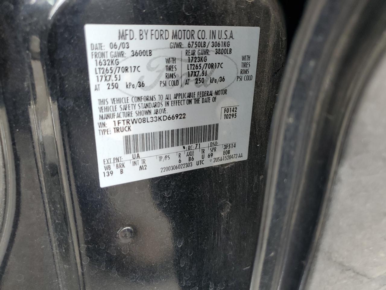 2003 FORD F-150