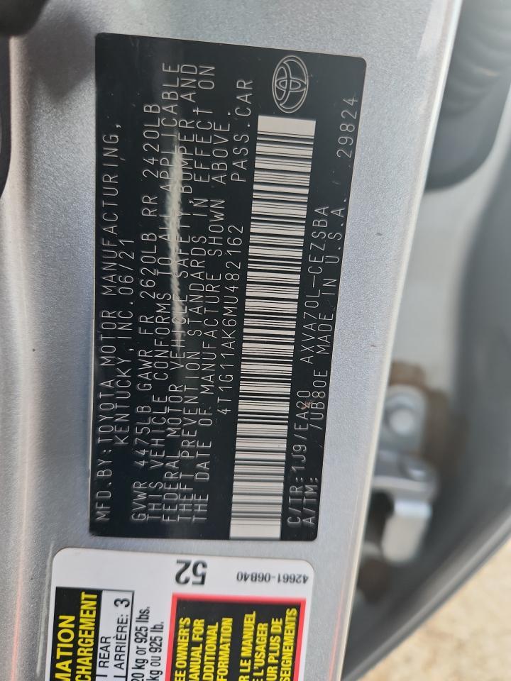 2021 TOYOTA CAMRY