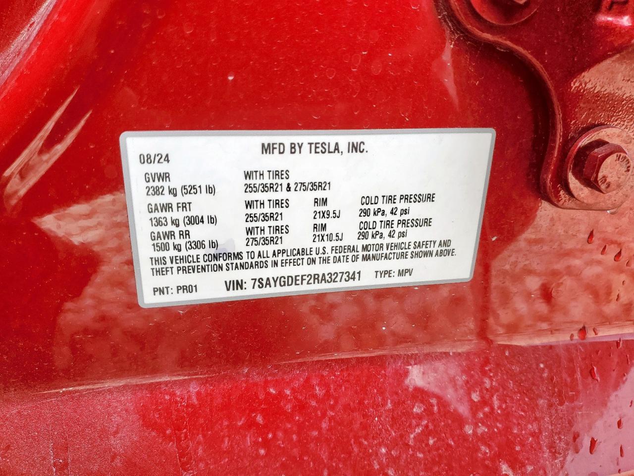 2024 TESLA MODEL Y