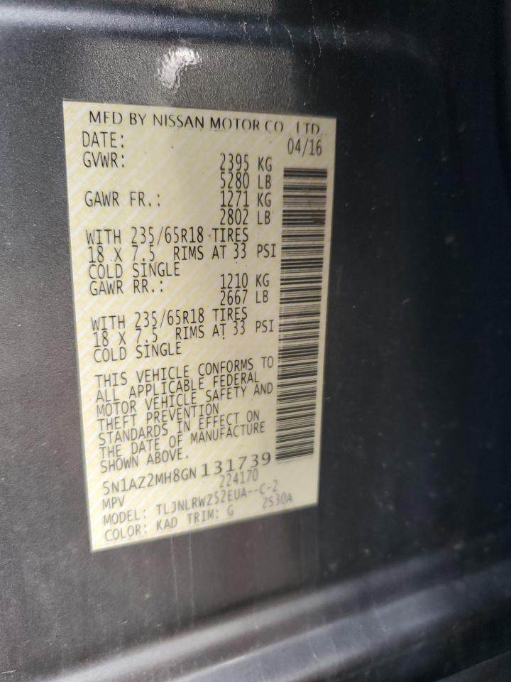 2016 NISSAN MURANO