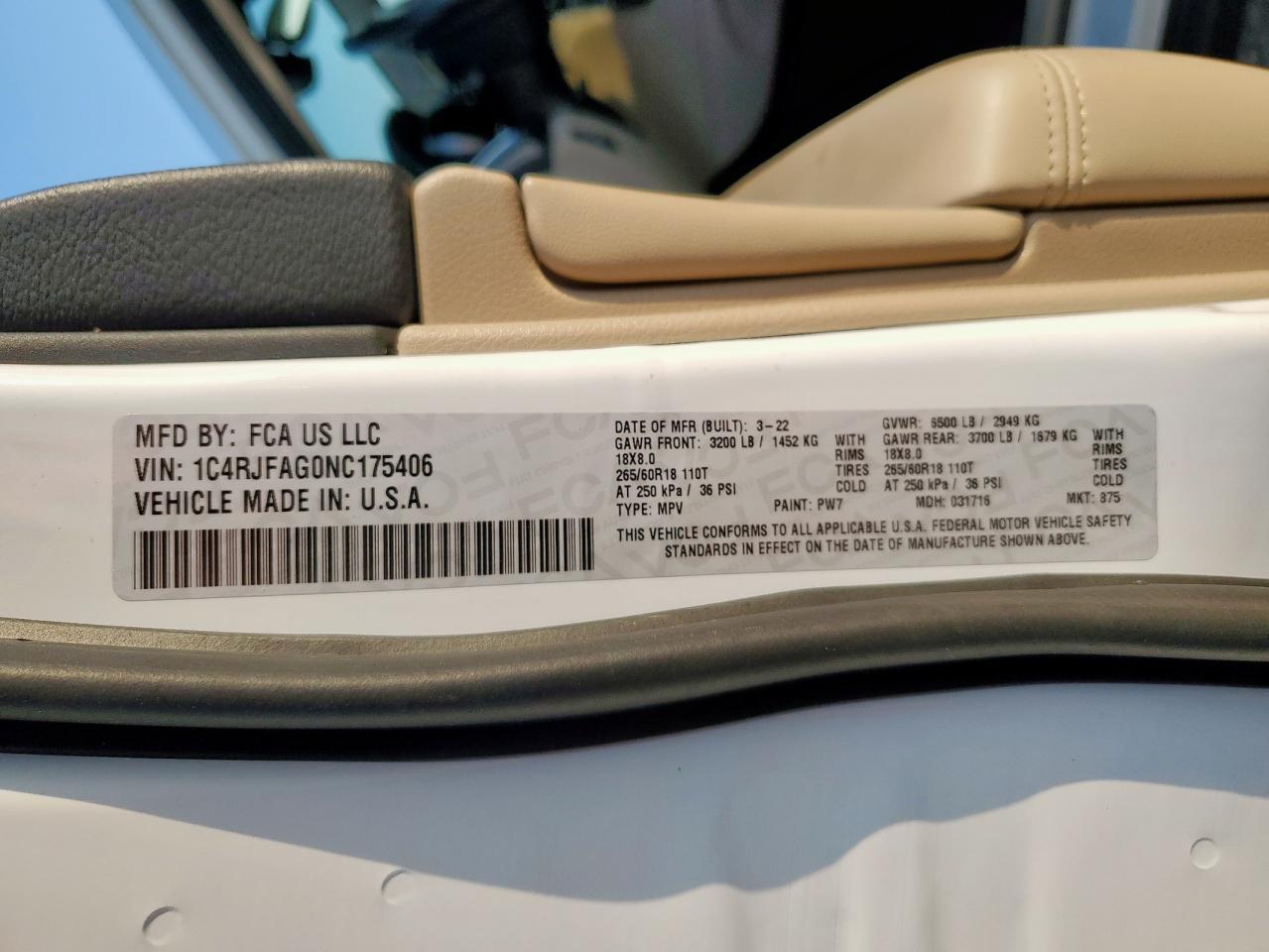 2022 JEEP Grand Cherokee