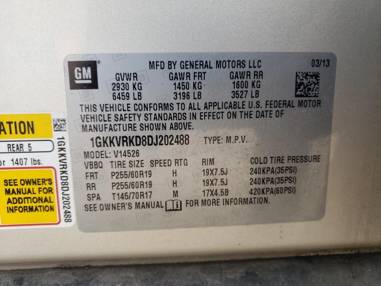 2013 GMC ACADIA