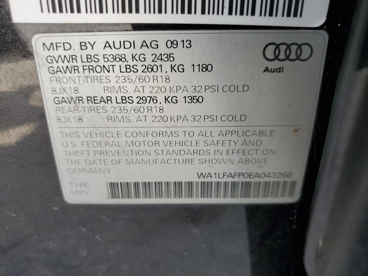 2014 AUDI Q5
