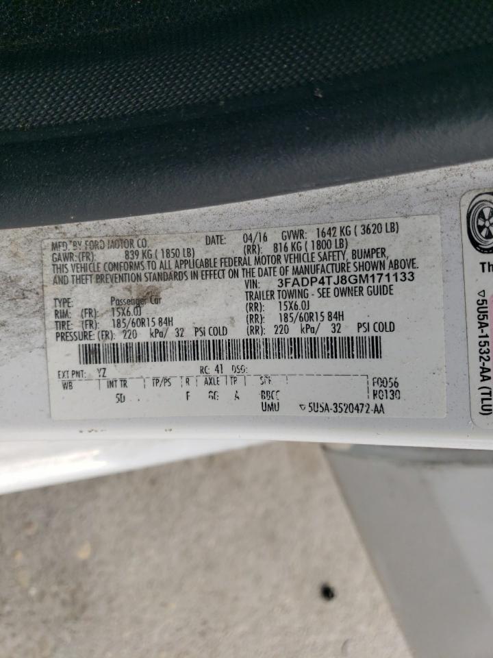 2016 FORD Fiesta