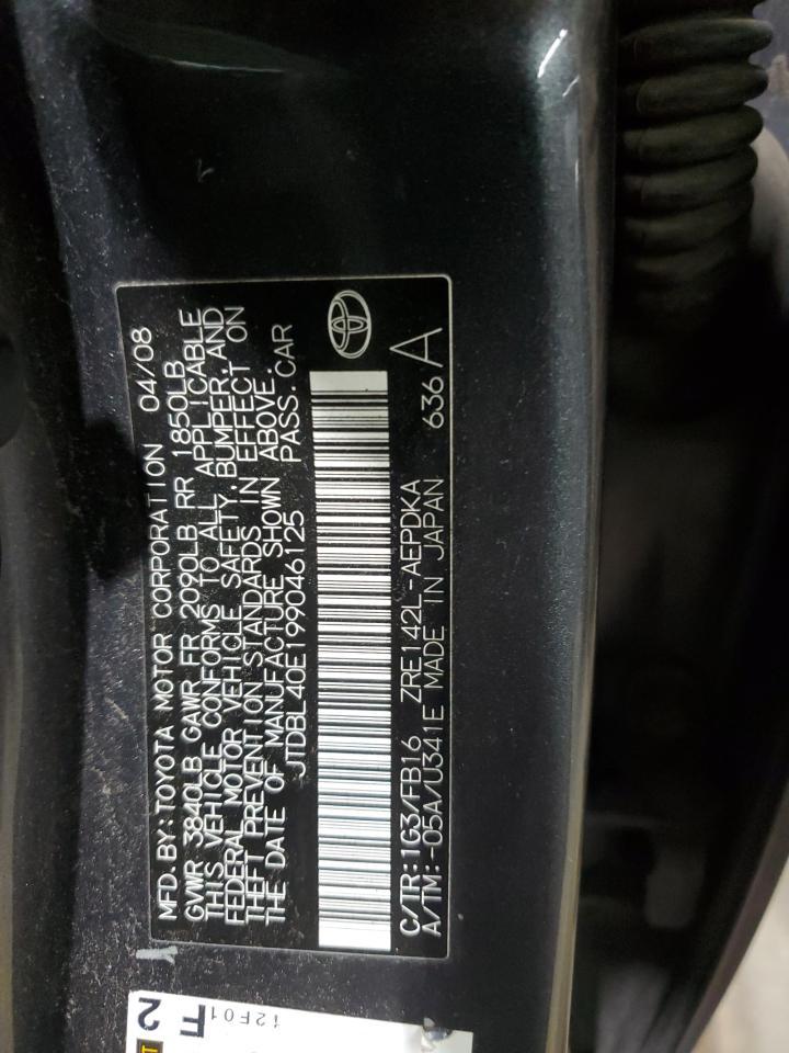 2009 TOYOTA COROLLA