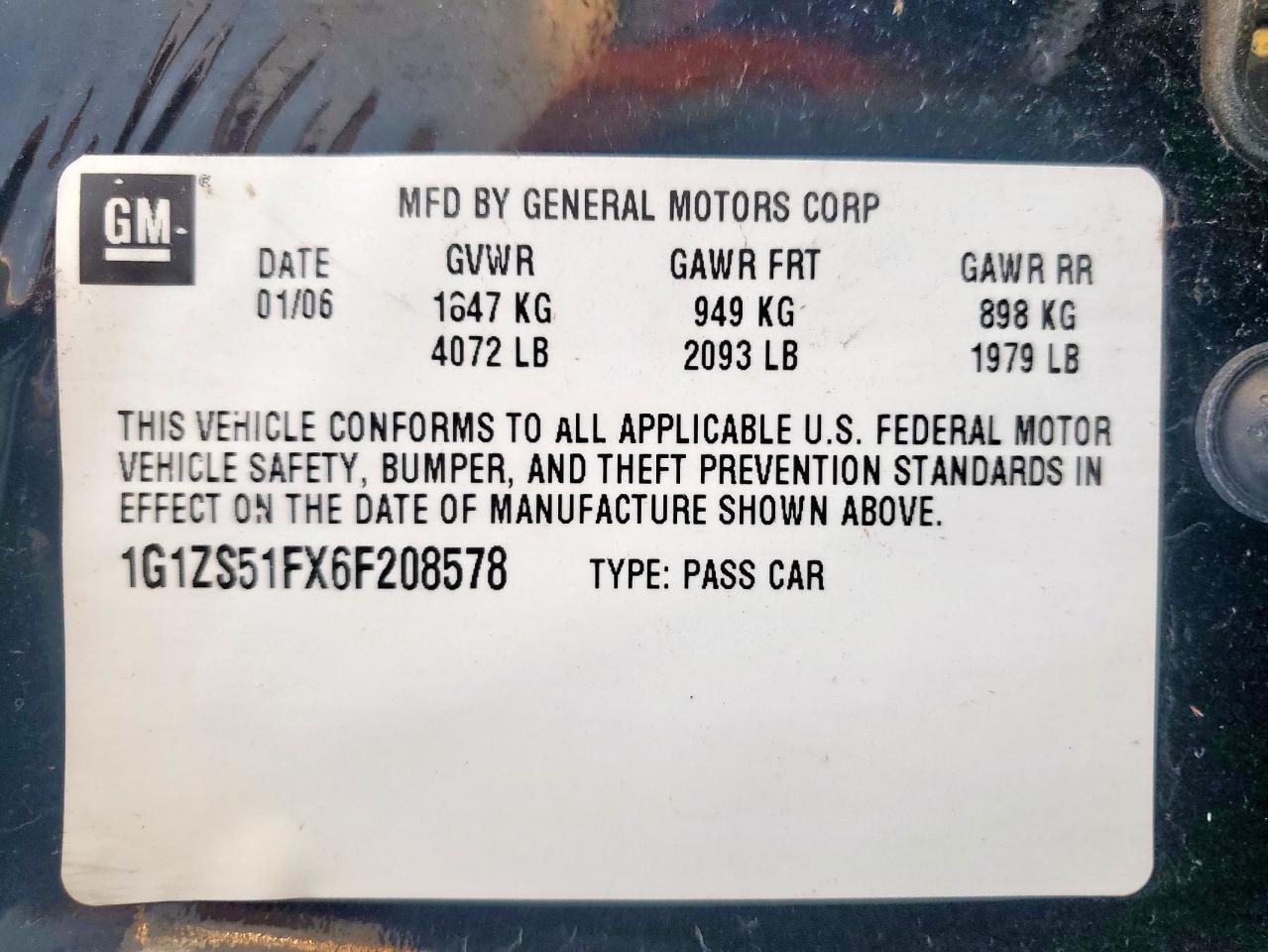 2006 CHEVROLET MALIBU