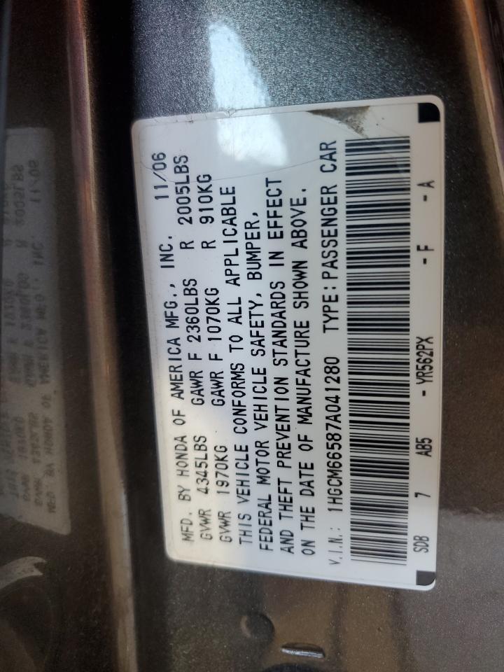 2007 HONDA ACCORD