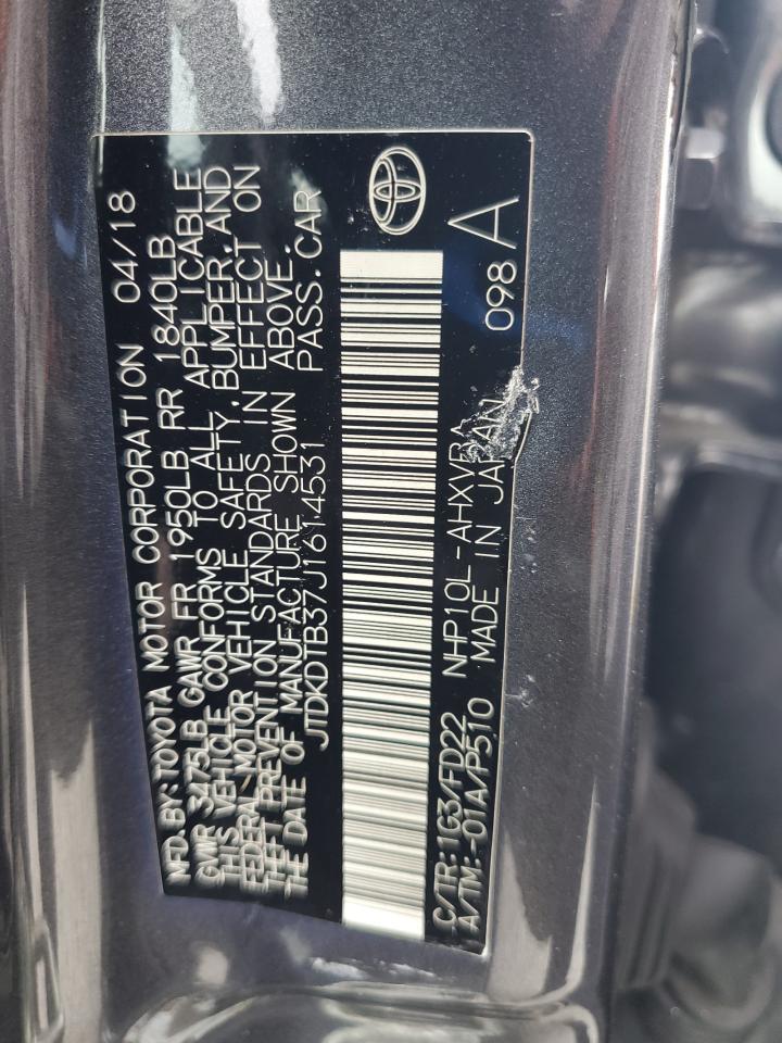 2018 TOYOTA Prius c
