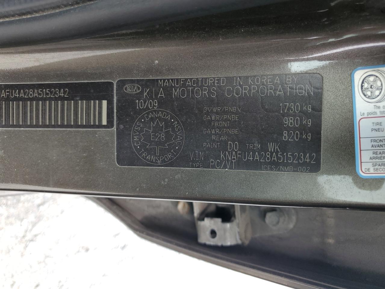 2010 KIA FORTE