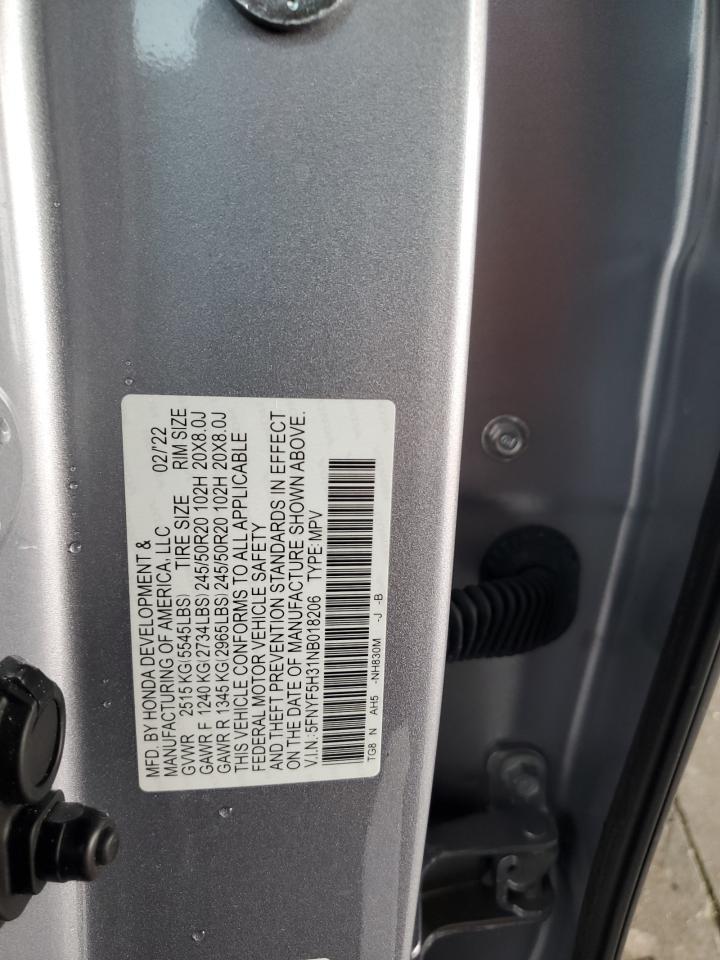 2022 HONDA PILOT