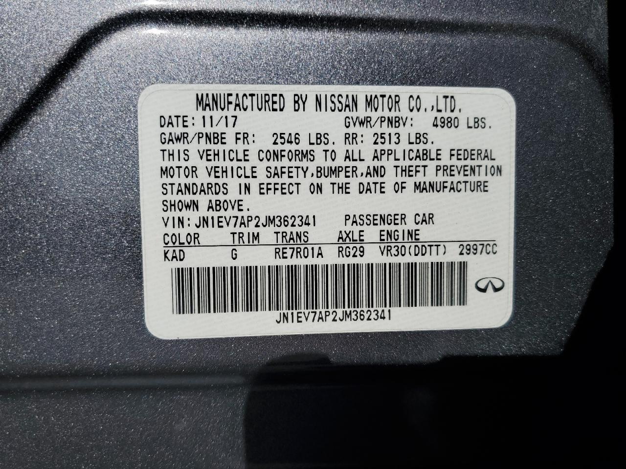 2018 INFINITI Q50