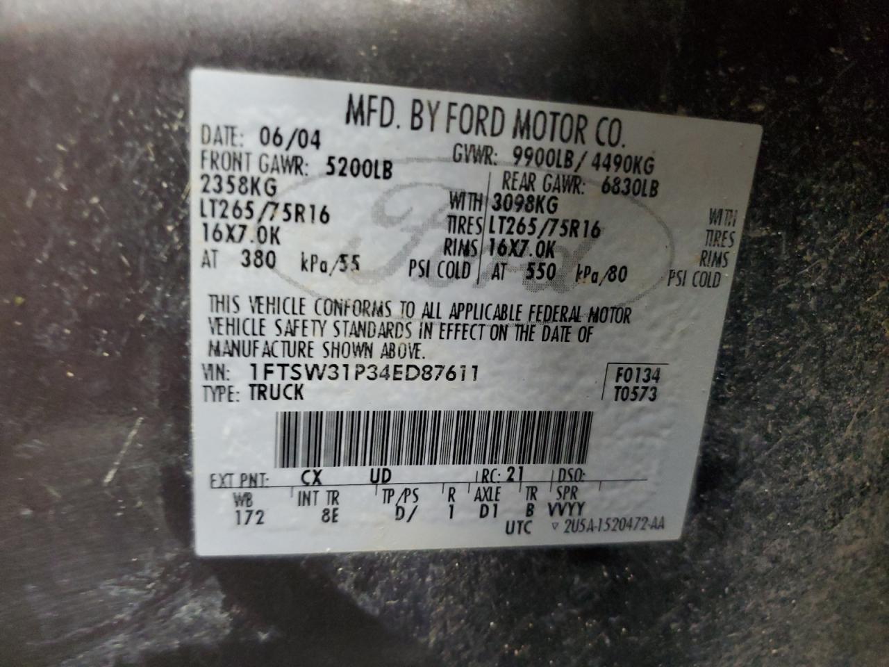 2004 FORD F-350