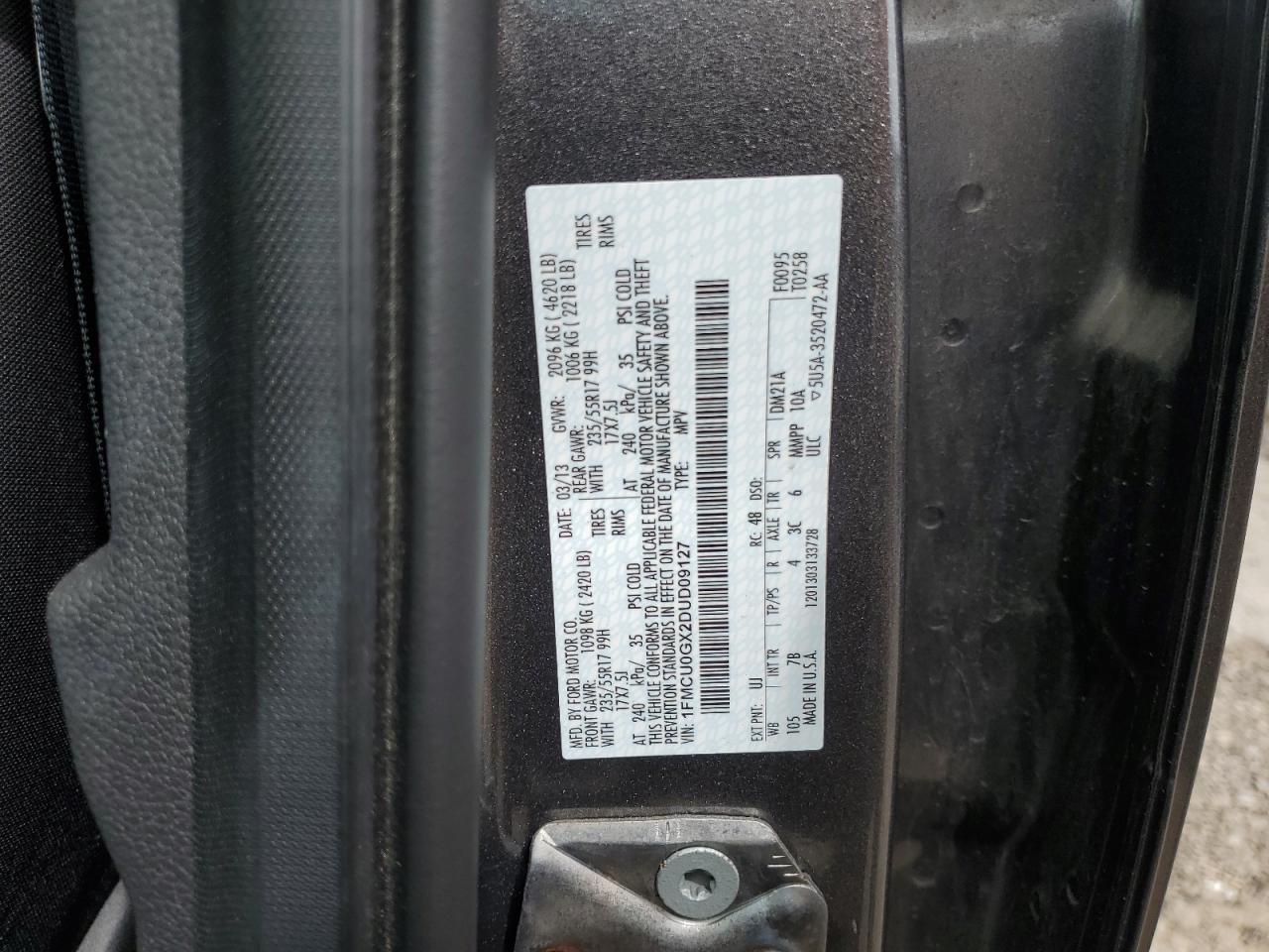 2013 FORD ESCAPE
