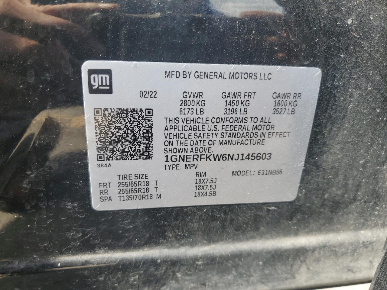 2022 CHEVROLET TRAVERSE