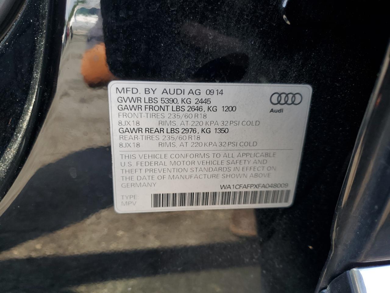 2015 AUDI Q5