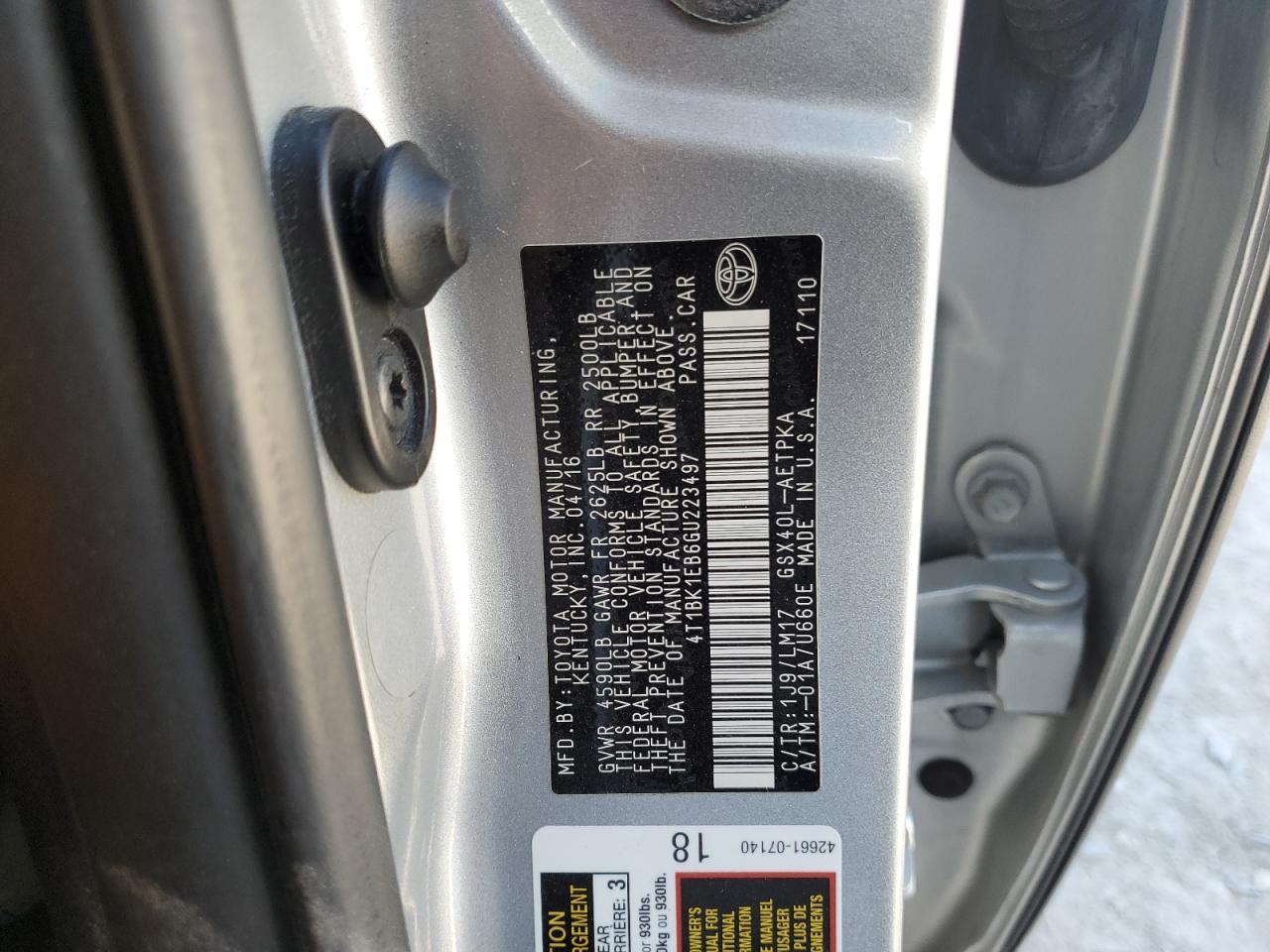 2016 TOYOTA Avalon