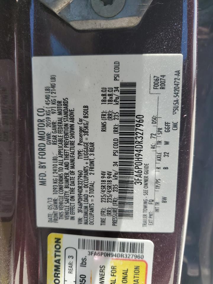 2013 FORD FUSION