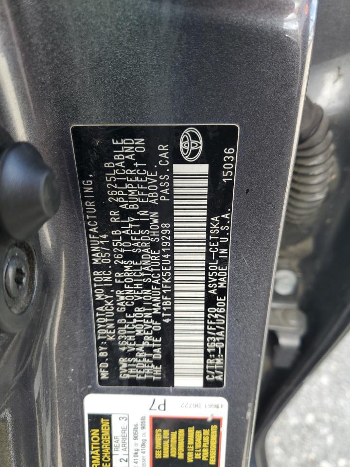 2014 TOYOTA CAMRY