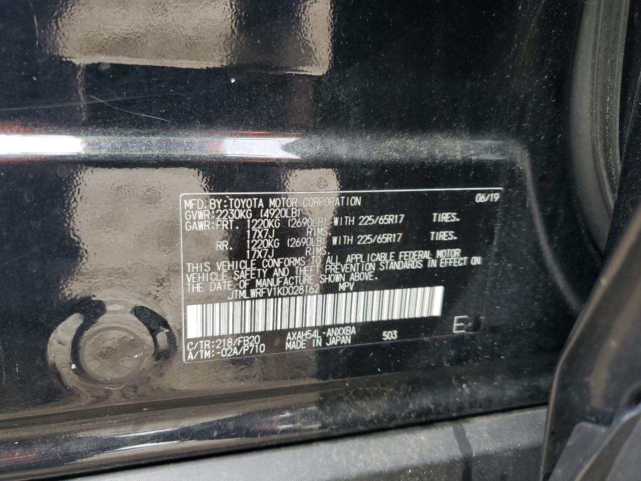 2019 TOYOTA RAV4