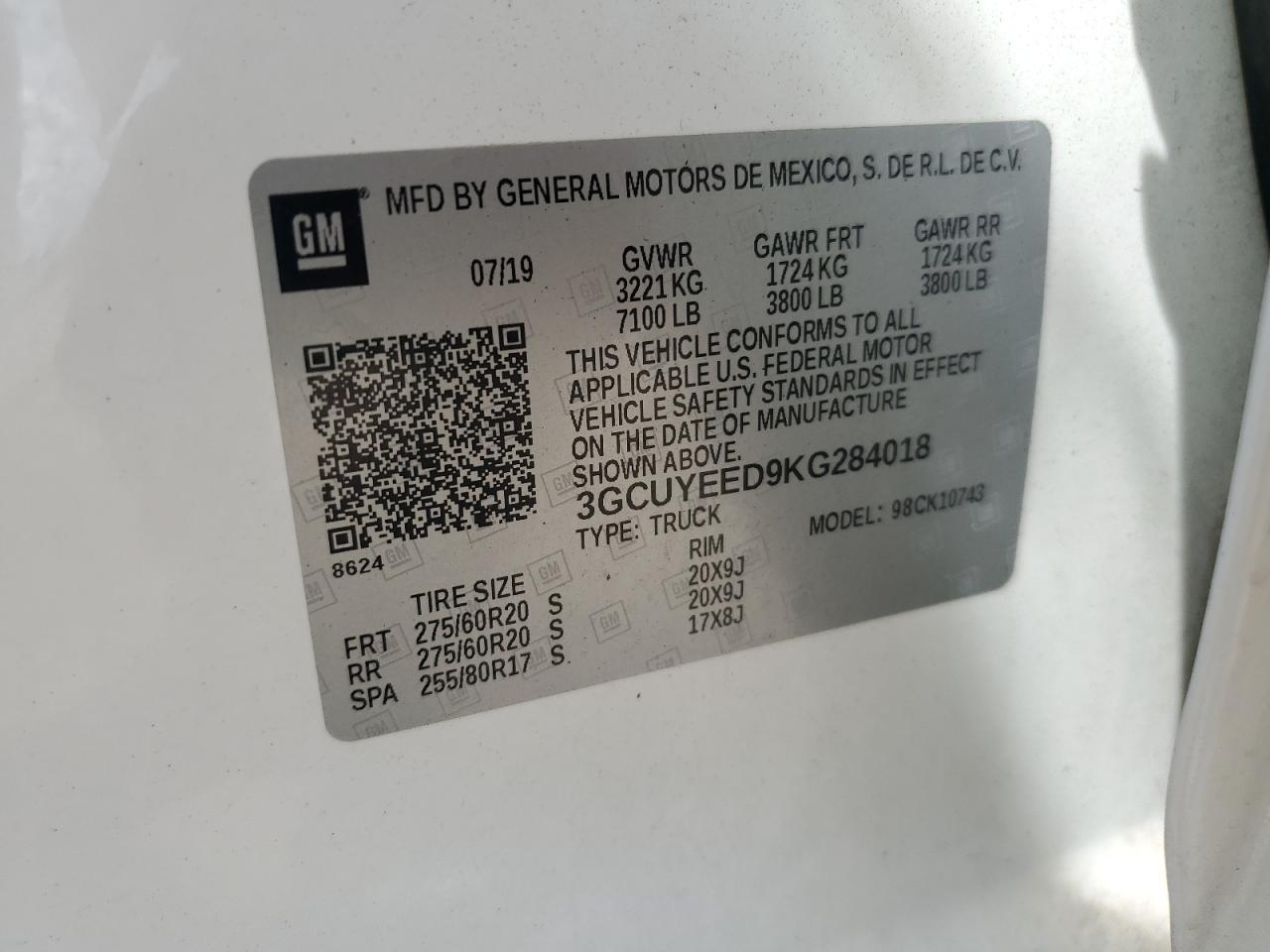 2019 CHEVROLET Silverado