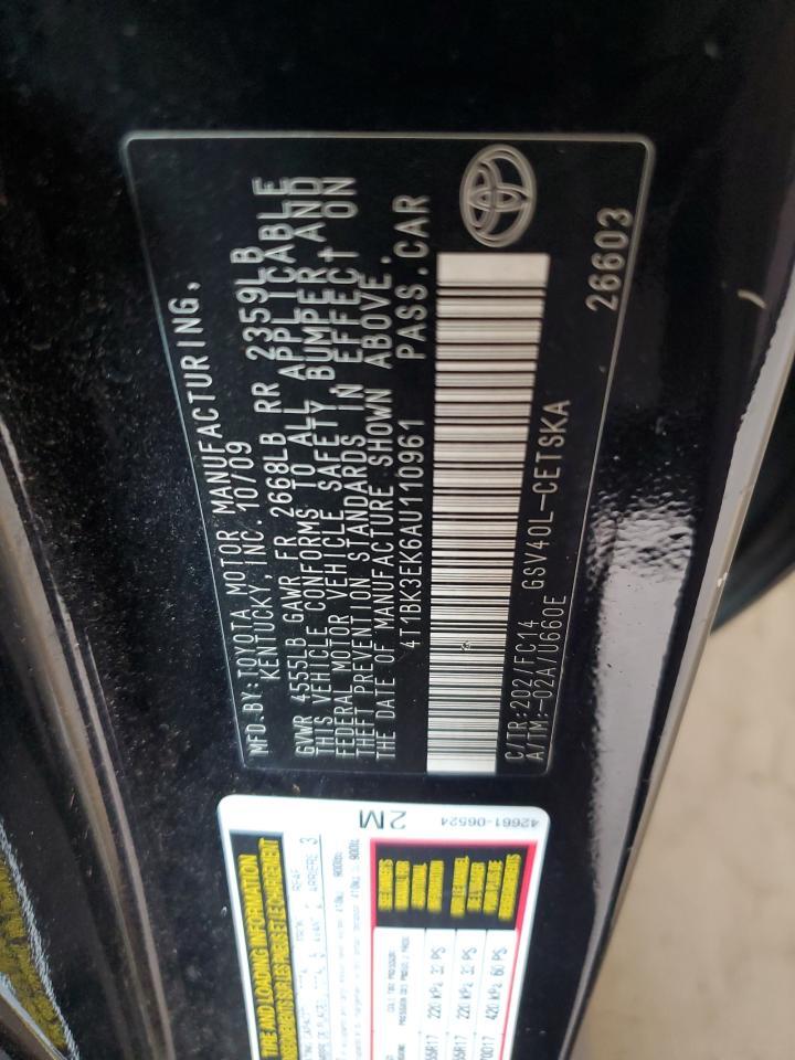 2010 TOYOTA CAMRY
