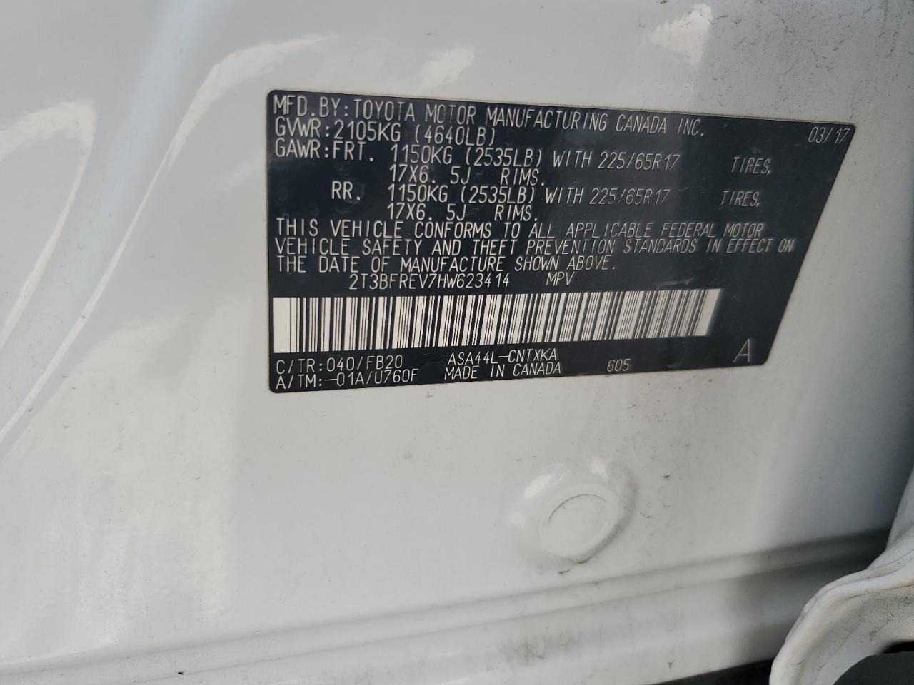 2017 TOYOTA RAV4