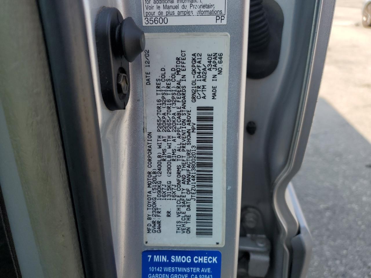 2003 TOYOTA 4Runner